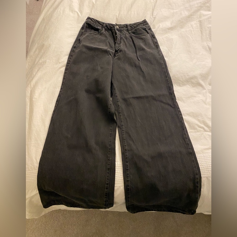 Forever21 wide leg black jeans